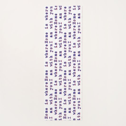 Tapis De Yoga Message d'amour (Dos)