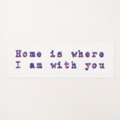 Tapis De Yoga Message d'amour (Devant (Horizontal))