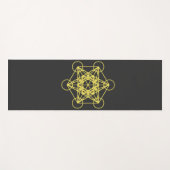 Tapis De Yoga Métatron Cube Géométrie Sacrée (Devant (Horizontal))