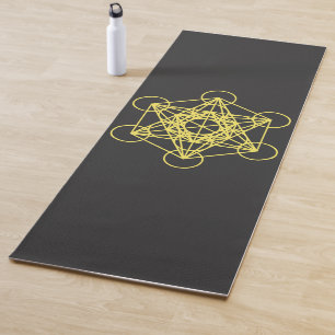 Tapis De Yoga Métatron Cube Géométrie Sacrée