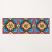 Tapis De Yoga Mexican red talavera (Devant (Horizontal))