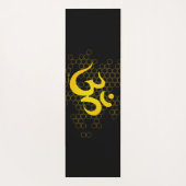 Tapis De Yoga Miel de l'OM - or noir (Dos)