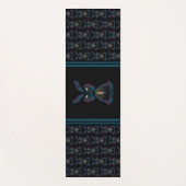 Tapis De Yoga Mignonne Eyes Rabbit en Yoga Pose Méditation (Devant)