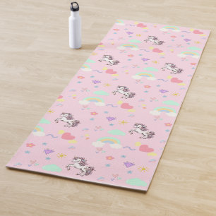 Tapis De Yoga mignonne licorne magique princesse fille anniversa