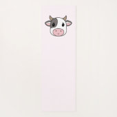 Tapis De Yoga Mignonne Vache Yoga Rose Mat (Dos)