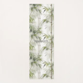 Tapis De Yoga Mindfulness en bambou vert (Devant)
