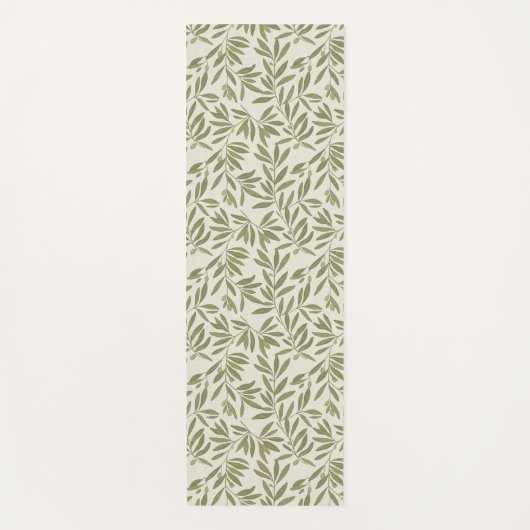 Tapis De Yoga Minimal Olive Branch Pattern (Devant)
