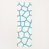 Tapis De Yoga Minimalisme Art Abstrait Pale Turquoise Cellules B (Devant)