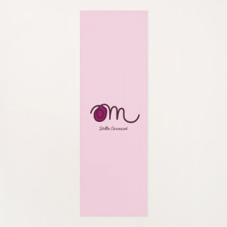 Tapis De Yoga Minimalistic Om Handwritten Personalized Yoga Mat
