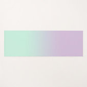 Tapis De Yoga Mint Esthétique Pastel Et Ombre Gradient Lilac (Devant (Horizontal))