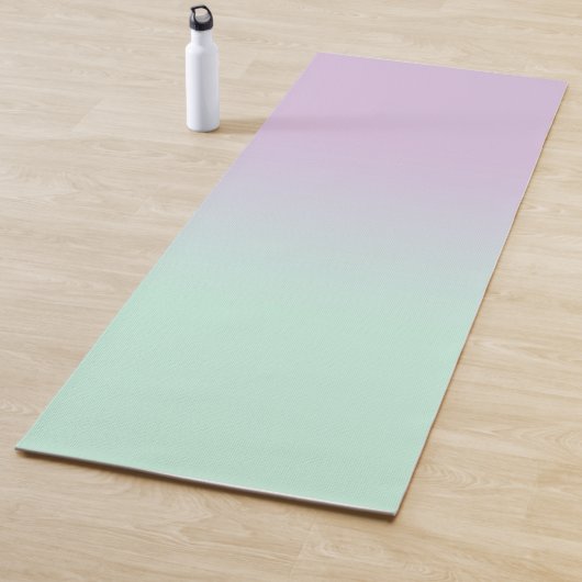 Tapis De Yoga Mint Esthétique Pastel Et Ombre Gradient Lilac (En situation)