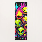 Tapis De Yoga Mix Neon Funky Emoji (Dos)