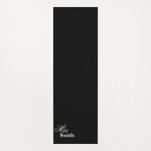 Tapis De Yoga Mme nommée Smith Black (Devant)