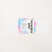 Tapis De Yoga Modèle de conception aquarelle modifiable – Votre  (Devant (Horizontal))