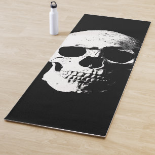 Tapis De Yoga Modèle de conditionnement physique Black White Sk