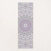 Tapis De Yoga Modèle de mandala lavande et vert (Devant)
