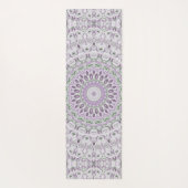 Tapis De Yoga Modèle de mandala lavande et vert (Dos)