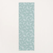 Tapis De Yoga Modèle de papillon blanc à la menthe (Devant)