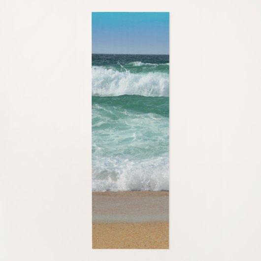 Tapis De Yoga Modèle de plage de sable de mer branché (Devant)