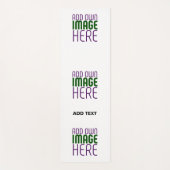 TAPIS DE YOGA MODÈLE DE TEXTE D'IMAGE BLANCHE SIMPLE MODERNE (Devant)