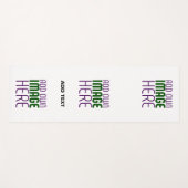 TAPIS DE YOGA MODÈLE DE TEXTE D'IMAGE BLANCHE SIMPLE MODERNE (Devant (Horizontal))