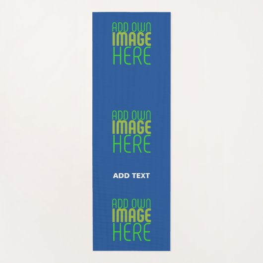 TAPIS DE YOGA MODÈLE DE TEXTE D'IMAGE BLEU MODERNE MODIFIABLE (Devant)