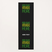 TAPIS DE YOGA MODÈLE DE TEXTE D'IMAGE NOIRE SIMPLE ET MODERNE (Devant)