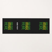 TAPIS DE YOGA MODÈLE DE TEXTE D'IMAGE NOIRE SIMPLE ET MODERNE (Devant (Horizontal))