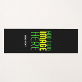 TAPIS DE YOGA MODÈLE DE TEXTE D'IMAGE NOIRE SIMPLE ET MODERNE (Devant (Horizontal))