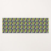 Tapis De Yoga Modèle floral (Devant (Horizontal))