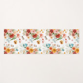 Tapis De Yoga Modèle floral du jardin (Devant (Horizontal))