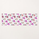 Tapis De Yoga Modèle floral dynamique (Devant (Horizontal))