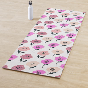 Tapis De Yoga Modèle floral dynamique