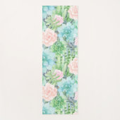Tapis De Yoga Modèle floral Succulent (Devant)