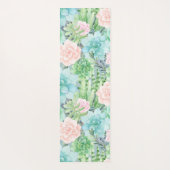 Tapis De Yoga Modèle floral Succulent (Dos)