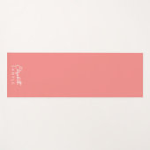 Tapis De Yoga Modèle moderne Apricot Calligraphie Nom Meilleur (Devant (Horizontal))