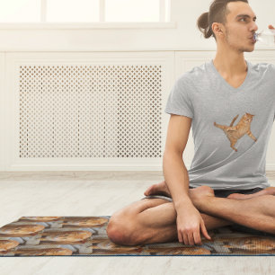 Tapis De Yoga Modèle photo Carrelé famille animal chat chien