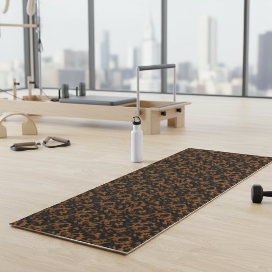 Tapis De Yoga Modern Brown Tortoise Shell Stylish