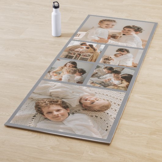 Tapis De Yoga Modern Create Your Own Photo Collage  (En situation)