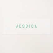 Tapis De Yoga Modern Simple Minimalist Name (Devant (Horizontal))