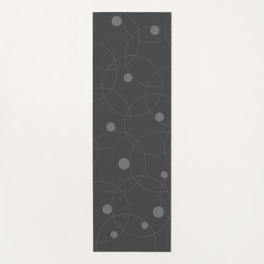 Tapis De Yoga Modern, simple, playful, fun pattern of circles (Devant)