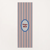 Tapis De Yoga Moderne Chic rayé (Devant)
