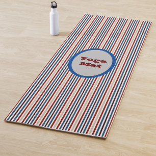 Tapis De Yoga Moderne Chic Rayé
