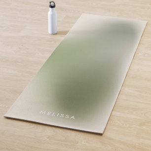 Tapis De Yoga Moderne Chic Sage Green Ombre Gradient Fitness
