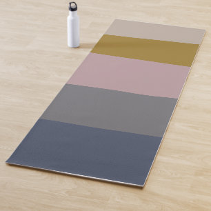 Tapis De Yoga Moderne Dusty Mauve Gris Abstrait Gris Élégant