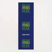 TAPIS DE YOGA MODERNE ÉDITABLE CUTE MARINE BLEU IMAGE MODÈLE TEX (Dos)