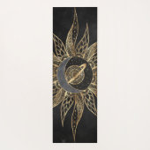 Tapis De Yoga Moderne Soleil Lune Planète Universe Mandala (Dos)