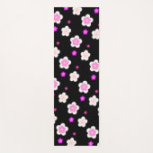 Tapis De Yoga Moderne Spring aqua dégradé de la flore violette m (Devant)