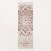 Tapis De Yoga Modifier avec votre devis texte personnalisé Rose  (Devant)