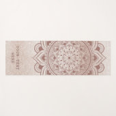 Tapis De Yoga Modifier avec votre devis texte personnalisé Rose  (Devant (Horizontal))